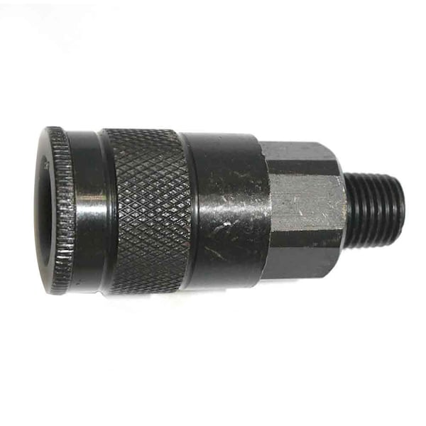 Interstate Pneumatics 3/8 Inch Automotive Steel Coupler x 1/4 Inch Male NPT, PK 6 CA641-D6 - main